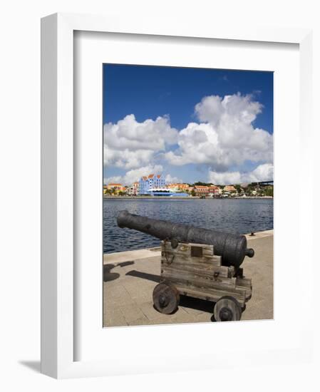Cannon, Punda District, Willemstad, Curacao, Netherlands Antilles, West Indies, Caribbean-Richard Cummins-Framed Photographic Print