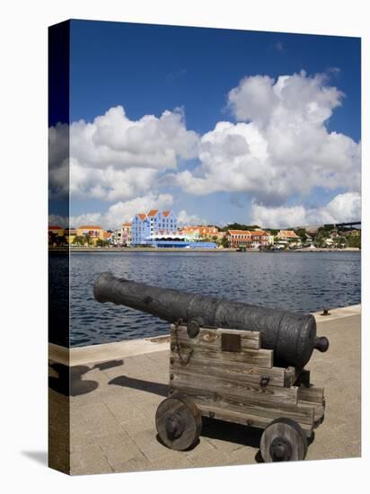 Cannon, Punda District, Willemstad, Curacao, Netherlands Antilles, West Indies, Caribbean-Richard Cummins-Stretched Canvas