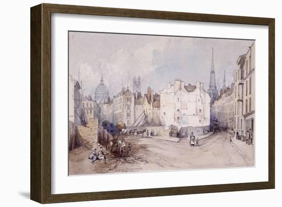 Cannon Street, London, 1851-Thomas Colman Dibdin-Framed Giclee Print