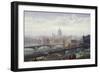 Cannon Street Railway Bridge and Southwark Bridge, London, 1892-John Crowther-Framed Giclee Print