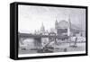 Cannon Street Station, London, 1867-John Scorrer O'Connor-Framed Stretched Canvas