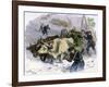 Cannon Taken From Fort Ticonderoga for Colonial Defense of Boston, 1775-1776-null-Framed Giclee Print