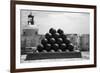 Cannonballs at El Morro San Juan Puerto Rico-null-Framed Photo