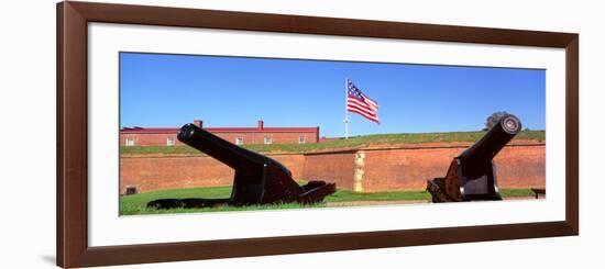 Cannons and Wall at Fort Mchenry National Monument, Baltimore, Maryland-null-Framed Photographic Print