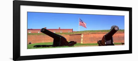 Cannons and Wall at Fort Mchenry National Monument, Baltimore, Maryland-null-Framed Photographic Print