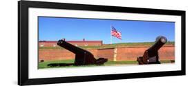 Cannons and Wall at Fort Mchenry National Monument, Baltimore, Maryland-null-Framed Photographic Print