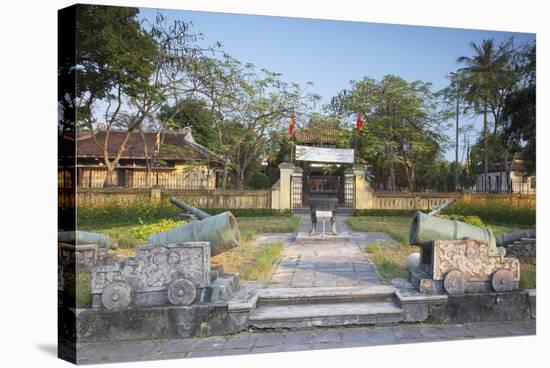 Cannons at Fine Arts Museum, Citadel, Hue, Thua Thien-Hue, Vietnam, Indochina, Southeast Asia, Asia-Ian Trower-Stretched Canvas