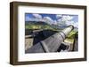 Cannons, royal insignia, Brimstone Hill Fortress National Park, St. Kitts and Nevis-Eleanor Scriven-Framed Photographic Print