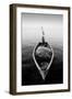 Canoe And A Heron-Moises Levy-Framed Photographic Print