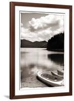 Canoe and Three Kayaks Sepia-Suzanne Foschino-Framed Photographic Print