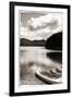 Canoe and Three Kayaks Sepia-Suzanne Foschino-Framed Photographic Print