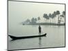 Canoe at Dawn on Backwaters, Alleppey District, Kerala, India, Asia-Annie Owen-Mounted Photographic Print