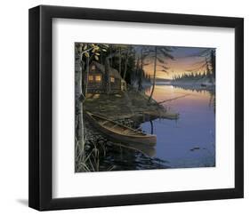 Canoe at the Cabin-Ervin Molnar-Framed Art Print