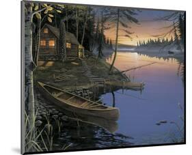 Canoe at the Cabin-Ervin Molnar-Mounted Art Print