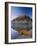 Canoe at the Lakeside, Bow Lake, Alberta, Canada-null-Framed Photographic Print