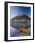 Canoe at the Lakeside, Bow Lake, Alberta, Canada-null-Framed Photographic Print