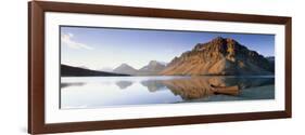 Canoe at the Lakeside, Bow Lake, Banff National Park, Alberta, Canada-null-Framed Photographic Print