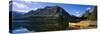 Canoe at the Lakeside, Bow Lake, Banff National Park, Alberta, Canada-null-Stretched Canvas