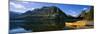 Canoe at the Lakeside, Bow Lake, Banff National Park, Alberta, Canada-null-Mounted Photographic Print