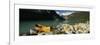 Canoe at the Lakeside, Lake Louise, Banff National Park, Alberta, Canada-null-Framed Photographic Print