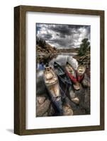 Canoe Break 2-Bob Larson-Framed Art Print