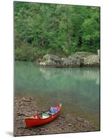 Canoe by the Big Piney River, Arkansas-Gayle Harper-Mounted Premium Photographic Print