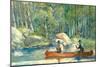 Canoe Catch-William Hamilton Hope-Mounted Art Print