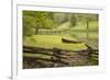 Canoe & Fence-Monte Nagler-Framed Photographic Print