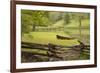 Canoe & Fence-Monte Nagler-Framed Photographic Print