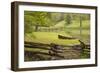 Canoe & Fence-Monte Nagler-Framed Photographic Print