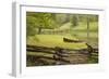 Canoe & Fence-Monte Nagler-Framed Photographic Print