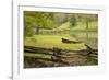 Canoe & Fence-Monte Nagler-Framed Photographic Print