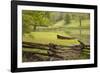 Canoe & Fence-Monte Nagler-Framed Photographic Print