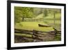 Canoe & Fence-Monte Nagler-Framed Photographic Print