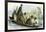 Canoe Fight 1869 Peru-null-Framed Giclee Print