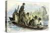 Canoe Fight 1869 Peru-null-Stretched Canvas