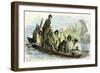 Canoe Fight 1869 Peru-null-Framed Giclee Print