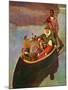 "Canoe Fishing Trip," July 12, 1947-Mead Schaeffer-Mounted Giclee Print