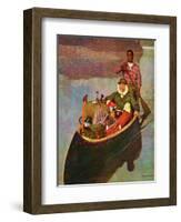 "Canoe Fishing Trip," July 12, 1947-Mead Schaeffer-Framed Giclee Print