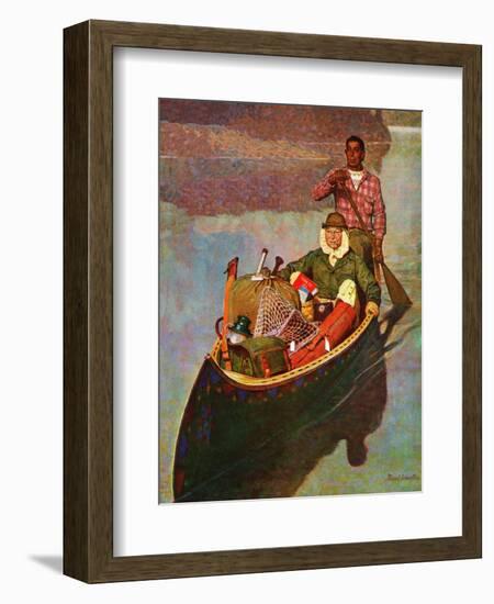 "Canoe Fishing Trip," July 12, 1947-Mead Schaeffer-Framed Giclee Print