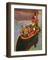 "Canoe Fishing Trip," July 12, 1947-Mead Schaeffer-Framed Giclee Print