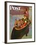 "Canoe Fishing Trip," Saturday Evening Post Cover, July 12, 1947-Mead Schaeffer-Framed Giclee Print