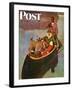 "Canoe Fishing Trip," Saturday Evening Post Cover, July 12, 1947-Mead Schaeffer-Framed Giclee Print