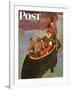 "Canoe Fishing Trip," Saturday Evening Post Cover, July 12, 1947-Mead Schaeffer-Framed Giclee Print