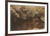 Canoe in Shady Creek-null-Framed Art Print