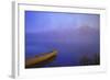 Canoe in the Fog-null-Framed Photographic Print