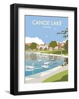 Canoe Lake Southsea - Dave Thompson Contemporary Travel Print-Dave Thompson-Framed Art Print