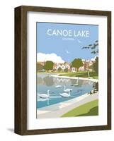 Canoe Lake Southsea - Dave Thompson Contemporary Travel Print-Dave Thompson-Framed Art Print