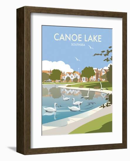 Canoe Lake Southsea - Dave Thompson Contemporary Travel Print-Dave Thompson-Framed Art Print