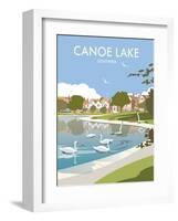 Canoe Lake Southsea - Dave Thompson Contemporary Travel Print-Dave Thompson-Framed Art Print